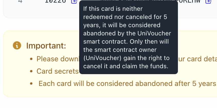 Abandonment Info