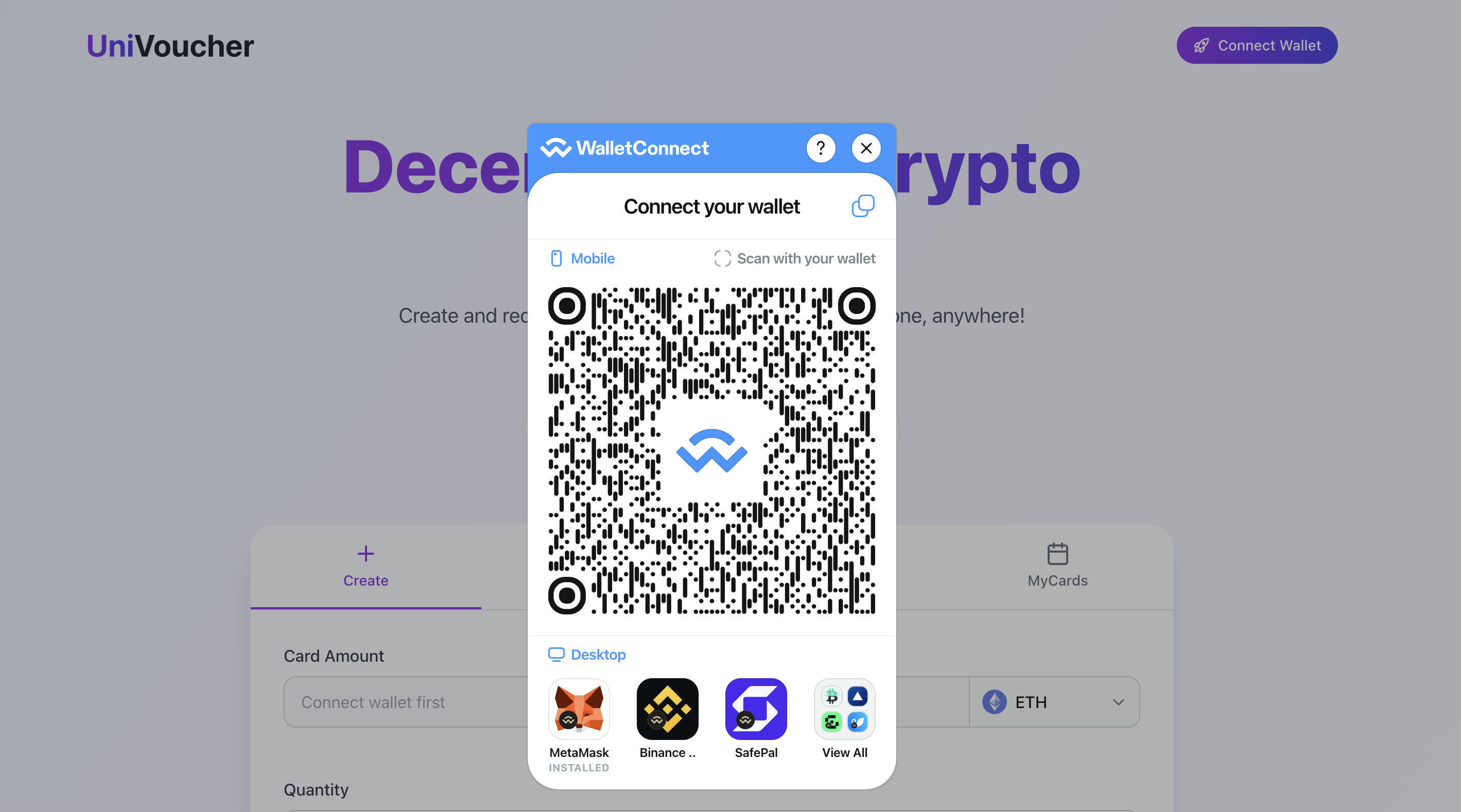Select Wallet