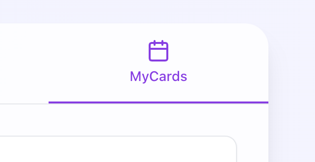 My Cards Tab